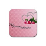 My Sweet Valentine Rubber Coaster (Square)