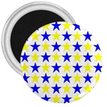Star 3  Button Magnet