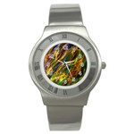 Abstract Smoke Stainless Steel Watch (Slim)