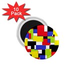 Mod Geometric 1.75  Button Magnet (10 pack)