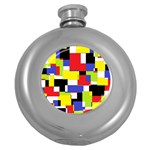 Mod Geometric Hip Flask (Round)