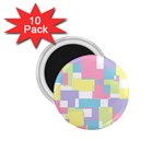 Mod Pastel Geometric 1.75  Button Magnet (10 pack)