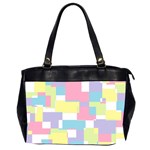Mod Pastel Geometric Oversize Office Handbag (Two Sides)