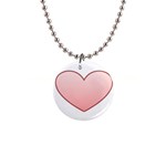 Big Heart 1  Button Necklace