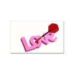 Love Dart Sticker (Rectangular)