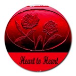 Heart to Heart Round Mousepad