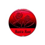 Heart to Heart Rubber Round Coaster (4 pack)