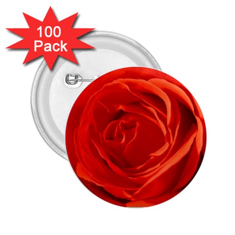 Single Rose 2.25  Button (100 pack) from UrbanLoad.com Front