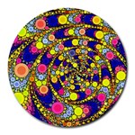 Wild Bubbles 1966 8  Mouse Pad (Round)