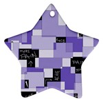 Purple Pain Modular Star Ornament