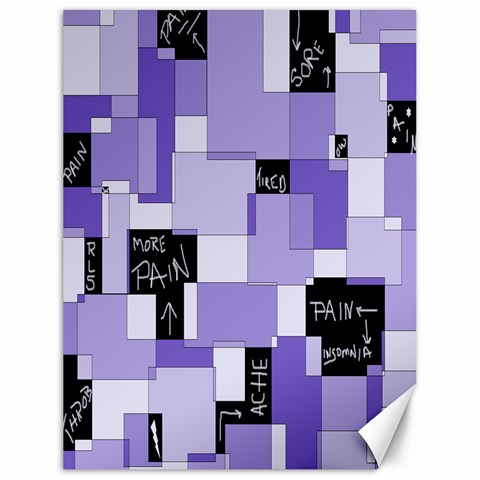 Purple Pain Modular Canvas 18  x 24  (Unframed) from UrbanLoad.com 17.8 x23.08  Canvas - 1