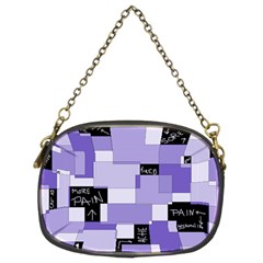 Purple Pain Modular Chain Purse (Two Sided)  from UrbanLoad.com Front