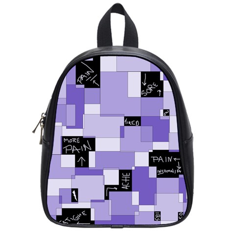 Purple Pain Modular School Bag (Small) from UrbanLoad.com Front