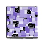 Purple Pain Modular Memory Card Reader with Storage (Square)