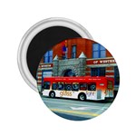 Double Decker Bus   Ave Hurley   2.25  Button Magnet