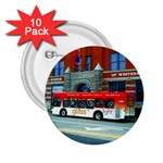 Double Decker Bus   Ave Hurley   2.25  Button (10 pack)