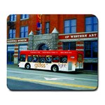 Double Decker Bus   Ave Hurley   Large Mouse Pad (Rectangle)
