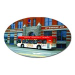 Double Decker Bus   Ave Hurley   Magnet (Oval)