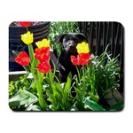 Black GSD Pup Small Mouse Pad (Rectangle)