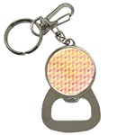 Geometric Pink & Yellow  Bottle Opener Key Chain