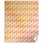 Geometric Pink & Yellow  Canvas 11  x 14  (Unframed)