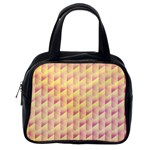 Geometric Pink & Yellow  Classic Handbag (One Side)
