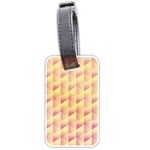 Geometric Pink & Yellow  Luggage Tag (Two Sides)