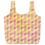 Geometric Pink & Yellow  Reusable Bag (XL)