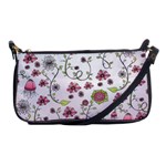 Pink whimsical flowers on pink Evening Bag