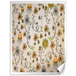 Yellow Whimsical Flowers  Canvas 36  x 48  (Unframed)