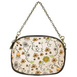 Yellow Whimsical Flowers  Chain Purse (Two Sided) 