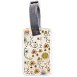 Yellow Whimsical Flowers  Luggage Tag (One Side)