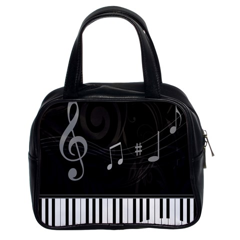 Whimsical Piano keys and music notes Classic Handbag (Two Sides) from UrbanLoad.com Front
