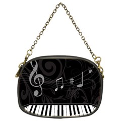 Whimsical Piano keys and music notes Chain Purse (Two Sides) from UrbanLoad.com Back