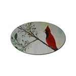 Sweet Red Cardinal Sticker 100 Pack (Oval)