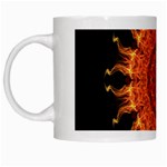 Flaming Sun White Coffee Mug