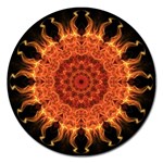 Flaming Sun Magnet 5  (Round)
