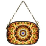 Ochre Burnt Glass Chain Purse (Two Sided) 