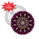 Purple Flower 2.25  Button (10 pack)