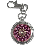 Purple Flower Key Chain Watch