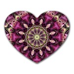 Purple Flower Mouse Pad (Heart)