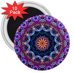 Purple Lotus 3  Button Magnet (10 pack)