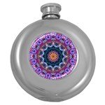 Purple Lotus Hip Flask (Round)