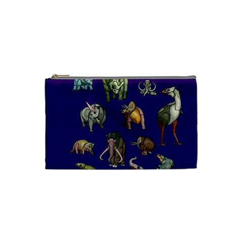 Dino Family 1 Cosmetic Bag (Small) from UrbanLoad.com Front