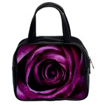 Deep Purple Rose Classic Handbag (Two Sides)