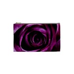 Deep Purple Rose Cosmetic Bag (Small)