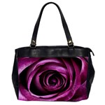 Deep Purple Rose Oversize Office Handbag (Two Sides)