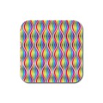 Rainbow Waves Drink Coasters 4 Pack (Square)