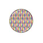 Rainbow Waves Golf Ball Marker 4 Pack (for Hat Clip)