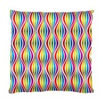 Rainbow Waves Cushion Case (Two Sided) 